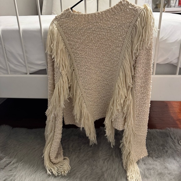 Tularosa Ibone Fringe Sweater Beige - Picture 15 of 16